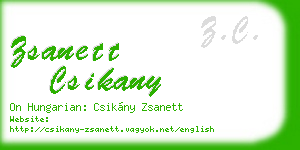 zsanett csikany business card
