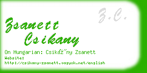 zsanett csikany business card